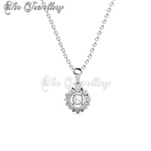 Swarovski Crystals Petal Love Pendant‏ - Her Jewellery