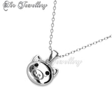 Swarovski Crystals Piggy Pendant - Her Jewellery