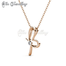 Swarovski Crystals Posie Butterfly Pendant (Rose Gold) - Her Jewellery