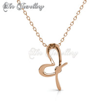 Swarovski Crystals Posie Butterfly Set (Rose Gold) - Her Jewellery