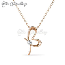 Swarovski Crystals Posie Butterfly Set (Rose Gold) - Her Jewellery