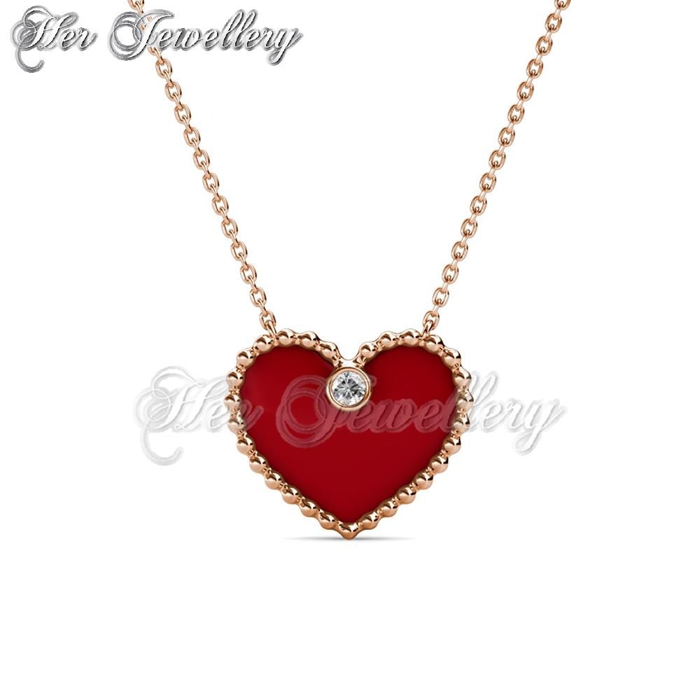 Swarovski Crystals Precious Heart Pendant - Her Jewellery