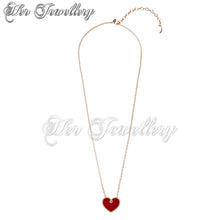 Swarovski Crystals Precious Heart Pendant - Her Jewellery