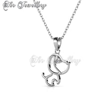 Swarovski Crystals Puppy Pendant - Her Jewellery