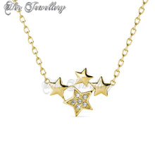 Swarovski Crystals Quad Star Pendant‏ - Her Jewellery