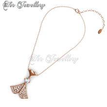 Swarovski Crystals Rain Doll Pendant‏ (Rose Gold) - Her Jewellery