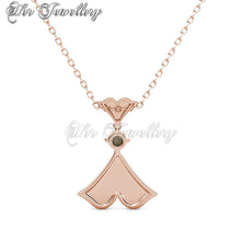 Swarovski Crystals Rain Doll Pendant‏ (Rose Gold) - Her Jewellery