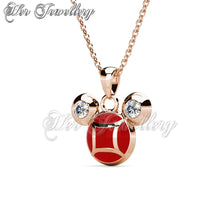 Swarovski Crystals Red Micky Pendant - Her Jewellery