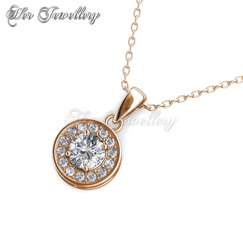 Swarovski Crystals Reese Pendant (Rose Gold) - Her Jewellery