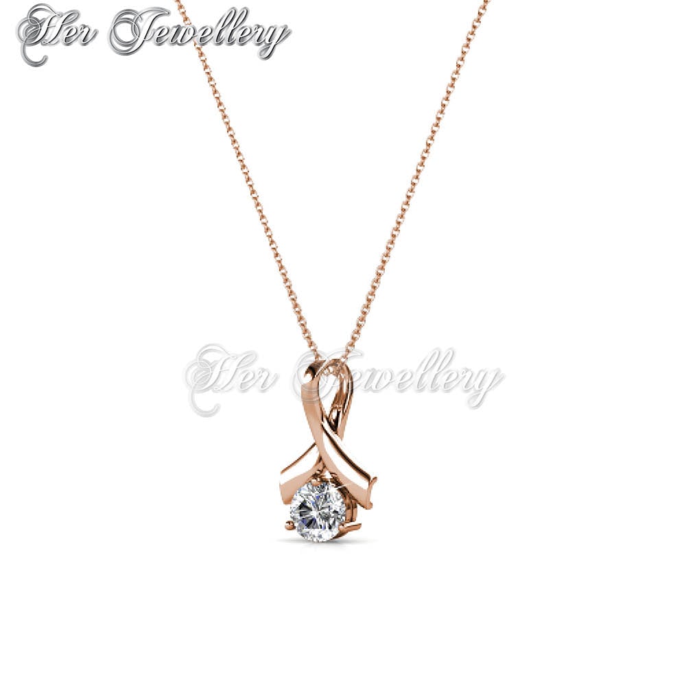 Swarovski Crystals Ribbon Crystal Pendant‏ - Her Jewellery