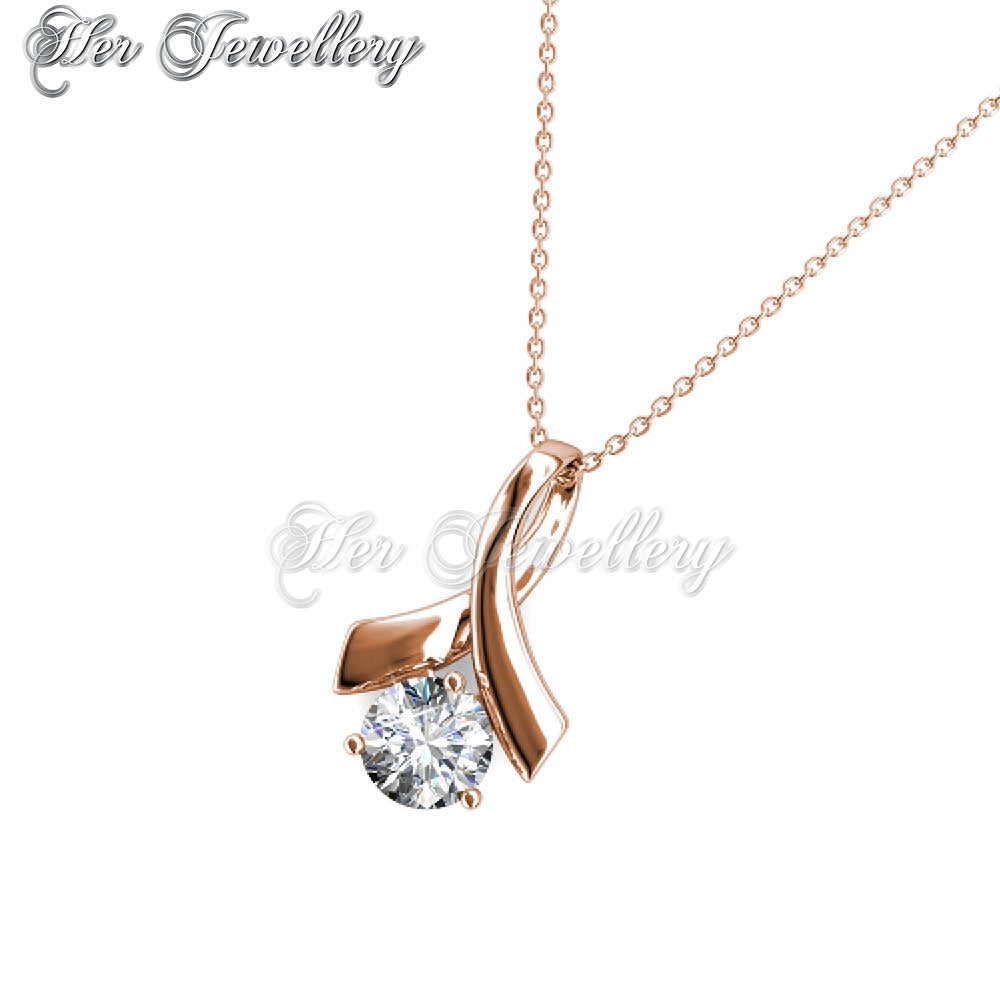 Swarovski Crystals Ribbon Crystal Pendant‏ - Her Jewellery