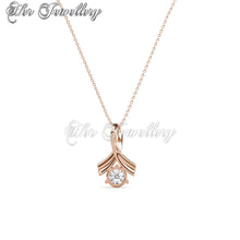 Swarovski Crystals Ribbon Crystal Pendant‏ - Her Jewellery