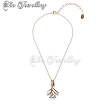 Swarovski Crystals Ribbon Crystal Pendant‏ - Her Jewellery