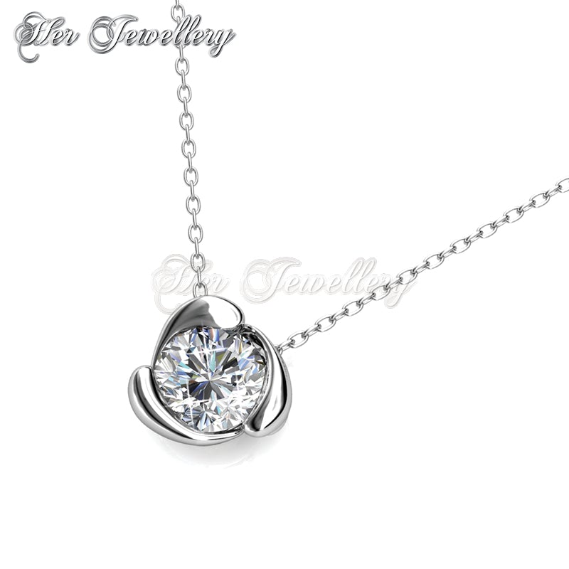 Swarovski Crystals Rose Crystal Pendant - Her Jewellery