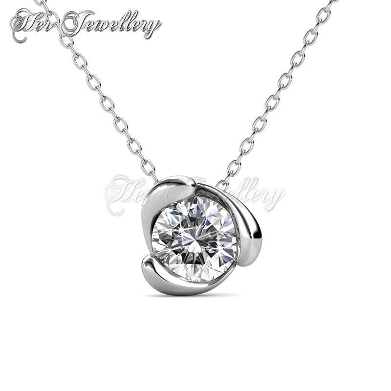 Swarovski Crystals Rose Crystal Pendant - Her Jewellery