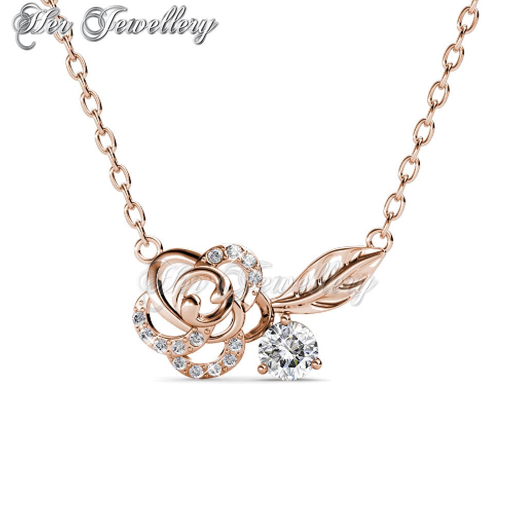 Swarovski Crystals Rose Pendant‏ - Her Jewellery