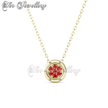 Swarovski Crystals Saffron Pendant - Her Jewellery