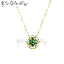 Swarovski Crystals Saffron Pendant - Her Jewellery