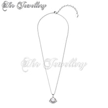 Swarovski Crystals Seashell Pearl Pendant - Her Jewellery
