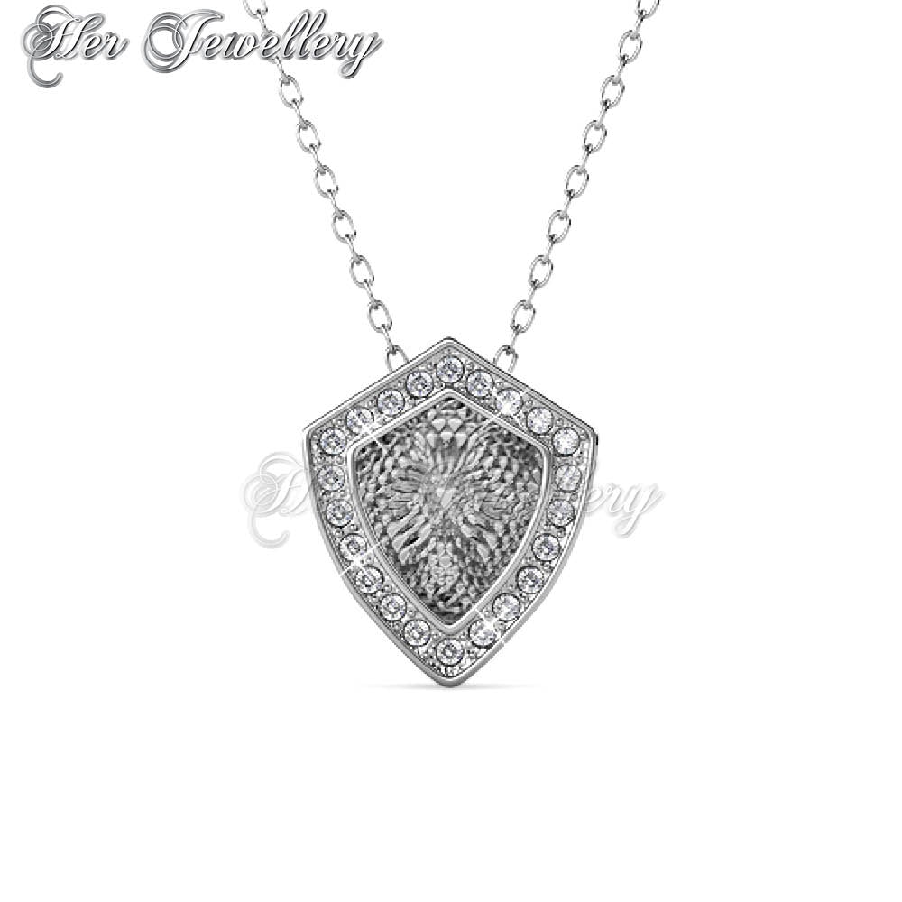 Swarovski Crystals Shield Pendant‏ - Her Jewellery