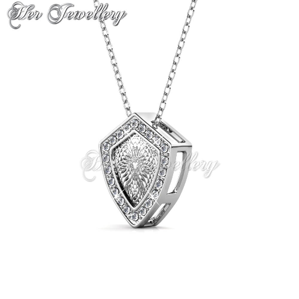 Swarovski Crystals Shield Pendant‏ - Her Jewellery