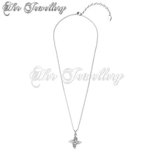 Swarovski Crystals Shuriken Pendant - Her Jewellery