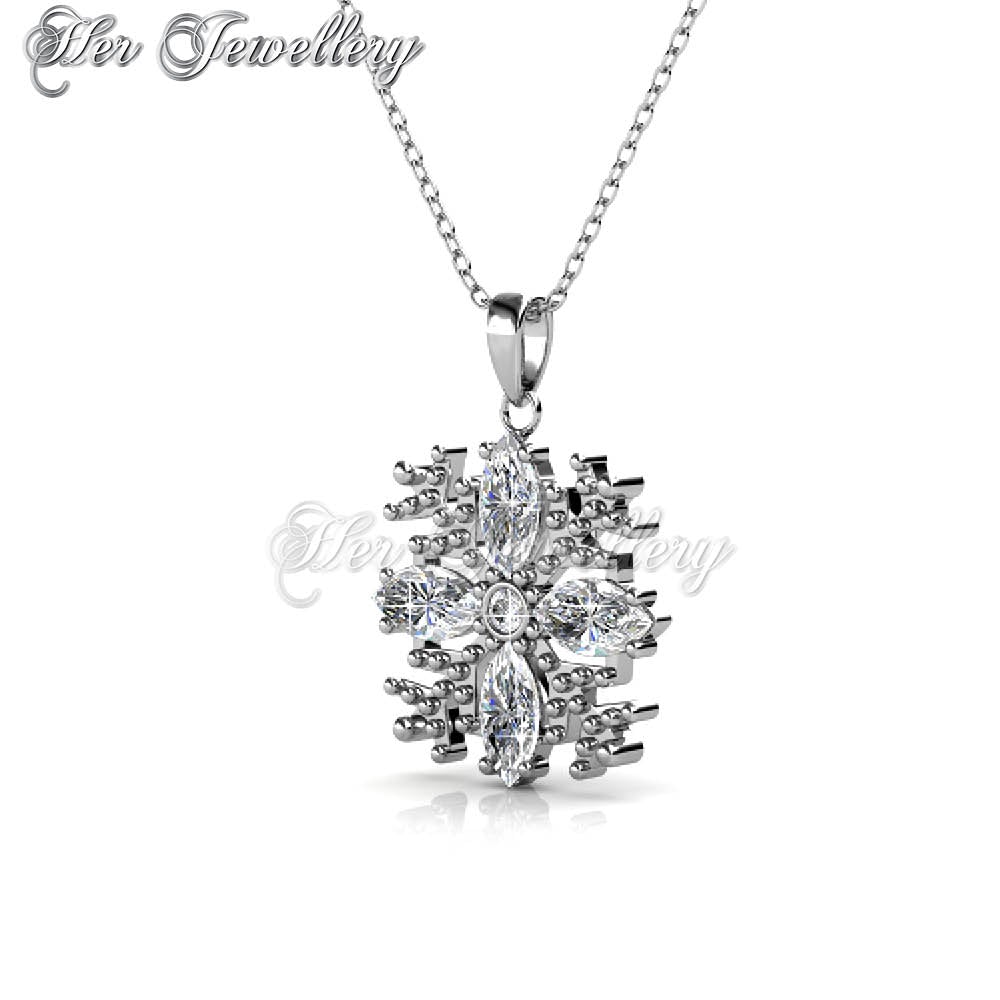 Swarovski Crystals Snow Pendant - Her Jewellery