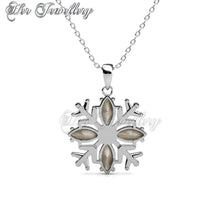 Swarovski Crystals Snow Pendant - Her Jewellery