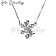 Swarovski Crystals Snowflakers Pendant - Her Jewellery