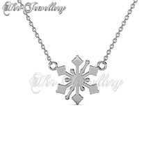 Swarovski Crystals Snowflakers Pendant - Her Jewellery