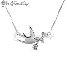 Swarovski Crystals Soaring Dove Pendant - Her Jewellery