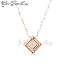 Swarovski Crystals Square Blitz Pendant - Her Jewellery