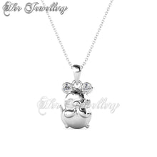 Swarovski Crystals Totoro Pendant - Her Jewellery