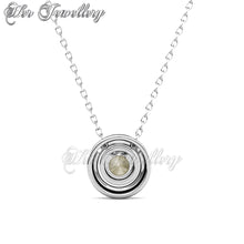 Swarovski Crystals Tri Estilo Pendant (3 Styled) - Her Jewellery