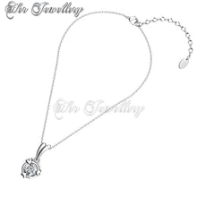 Swarovski Crystals Tri Love Ring Pendant‏ - Her Jewellery