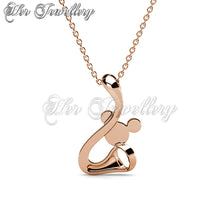 Swarovski Crystals Trumpet Mice Pendant - Her Jewellery