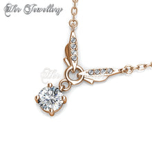 Swarovski Crystals Venus Butterfly Pendant (Rose Gold) - Her Jewellery