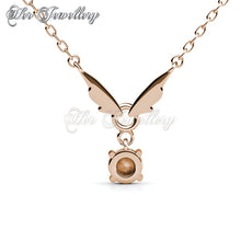 Swarovski Crystals Venus Butterfly Pendant (Rose Gold) - Her Jewellery