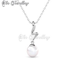 Swarovski Crystals Waver Pearl Pendant‏ - Her Jewellery