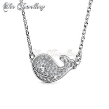 Swarovski Crystals Whale Pendant - Her Jewellery
