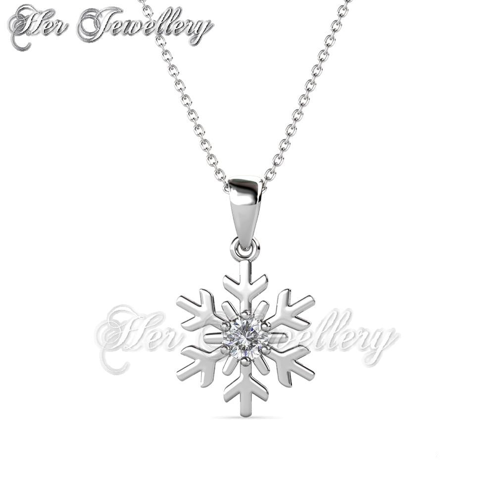 Swarovski Crystals Winter Flakes Pendant - Her Jewellery