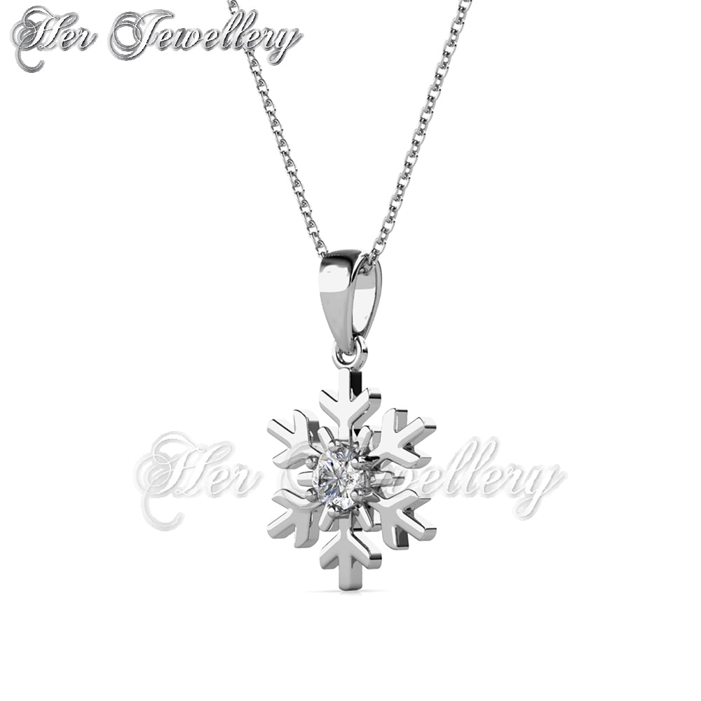 Swarovski Crystals Winter Flakes Pendant - Her Jewellery