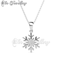 Swarovski Crystals Winter Flakes Pendant - Her Jewellery