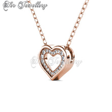 Swarovski Crystals Zeal Pendant (Rose Gold) - Her Jewellery