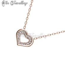 Swarovski Crystals Zeal Pendant (Rose Gold) - Her Jewellery