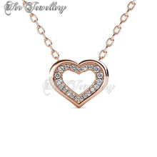 Swarovski Crystals Zeal Pendant (Rose Gold) - Her Jewellery