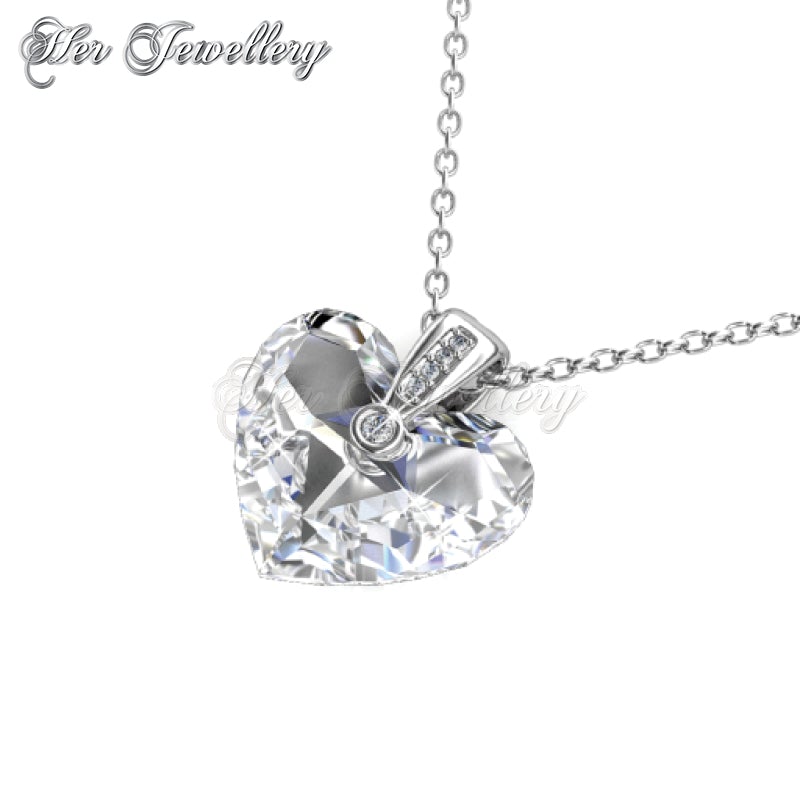 Swarovski Crystals Zephyr Heart Pendant - Her Jewellery