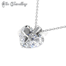 Swarovski Crystals Zephyr Heart Pendant - Her Jewellery