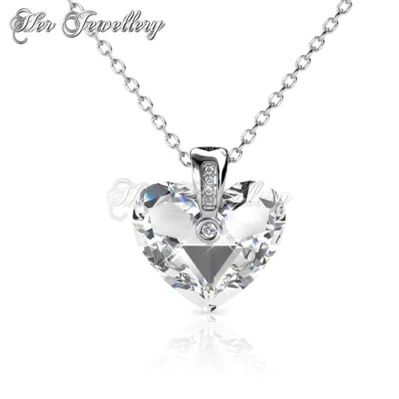 Swarovski Crystals Zephyr Heart Pendant - Her Jewellery