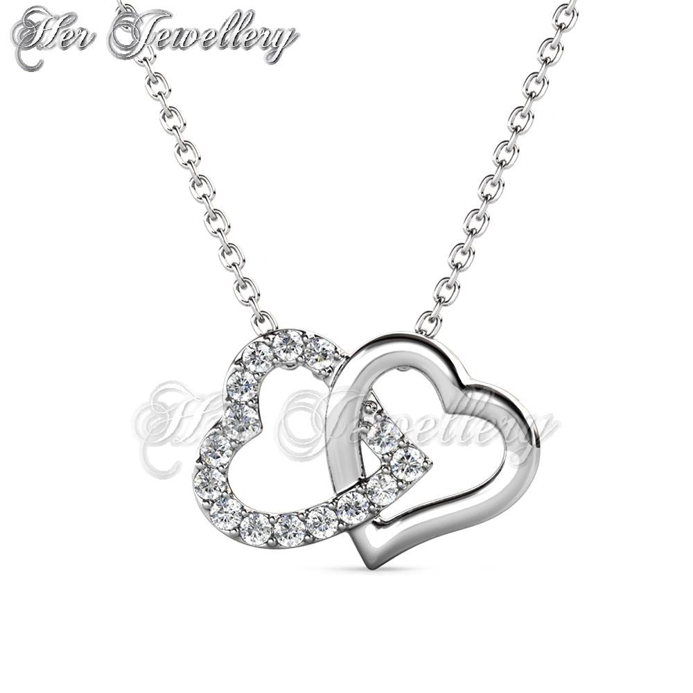 Swarovski Crystals Couple Love Pendant - Her Jewellery